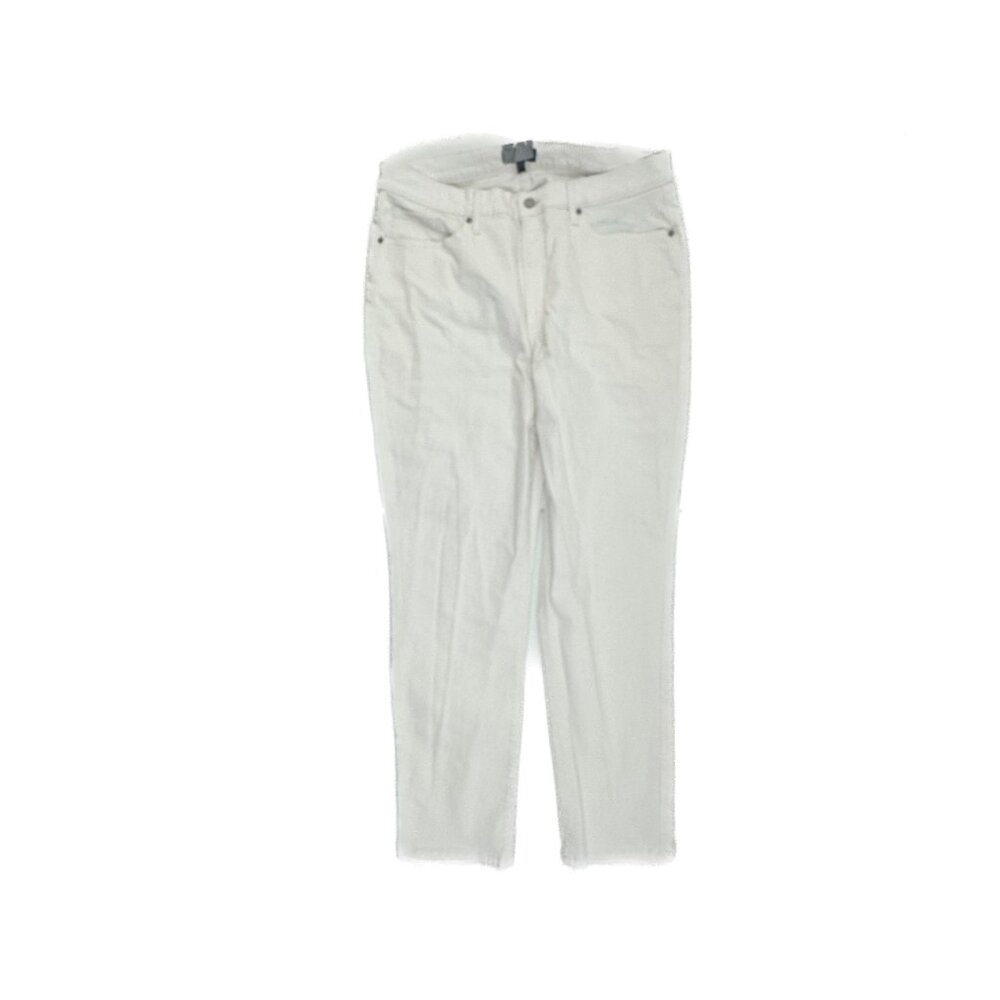 Banana Republic Straight Leg Women's‎ size 16 Long White Denim jeans